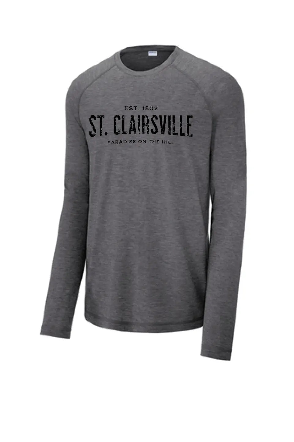 I'm From St. Clairsville Long Sleeve Tri-Blend Wicking Raglan Tee