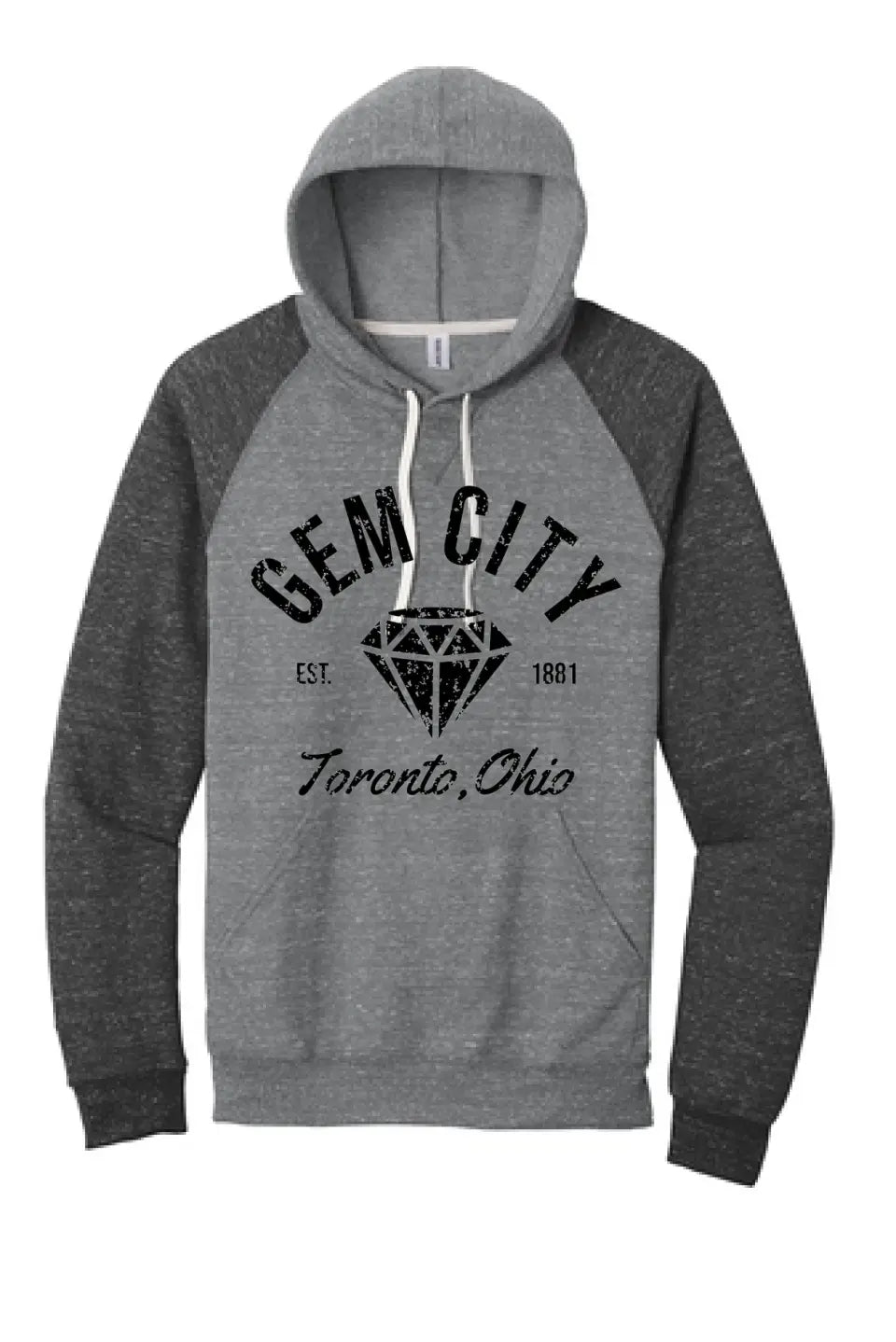 I'm From Toronto Snow Heather French Terry Raglan Hoodie