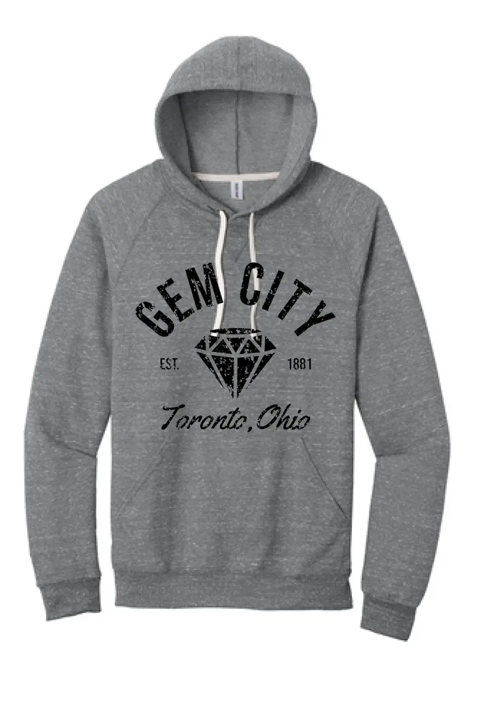 I'm From Toronto Snow Heather French Terry Raglan Hoodie
