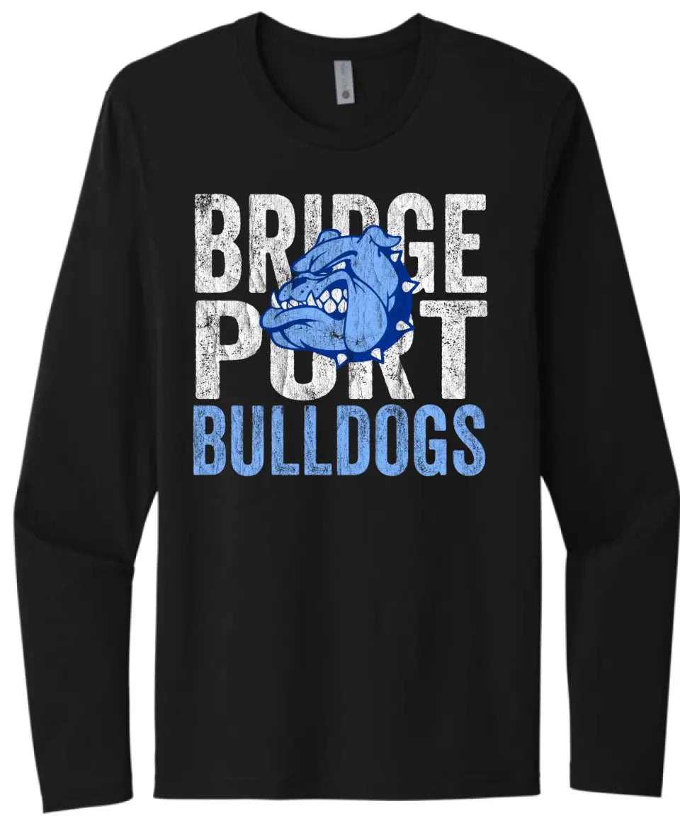 Bridgeport 2023- 01 Distressed Next Level Cotton Long Sleeve Tee