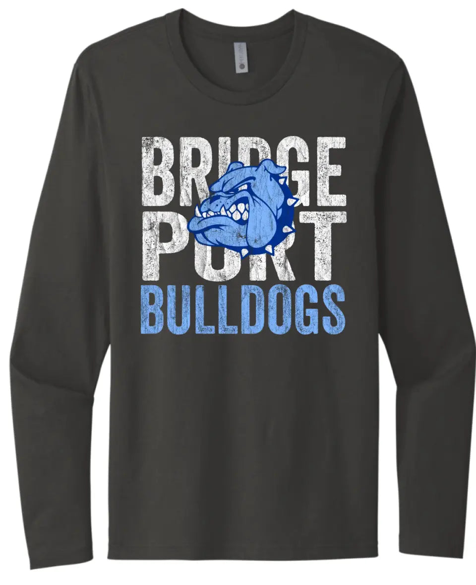 Bridgeport 2023- 01 Distressed Next Level Cotton Long Sleeve Tee