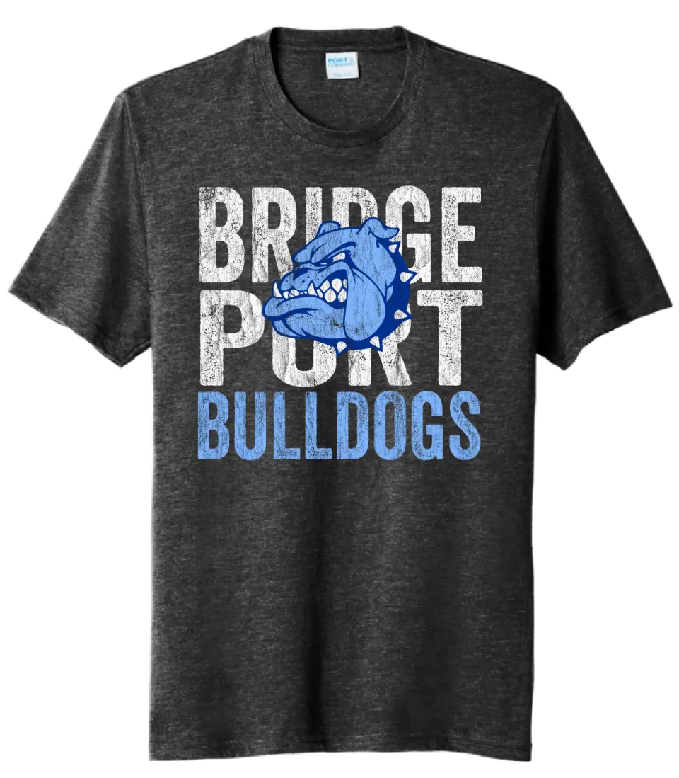 Bridgeport 2023- 01 Distressed Tri-Blend Tee