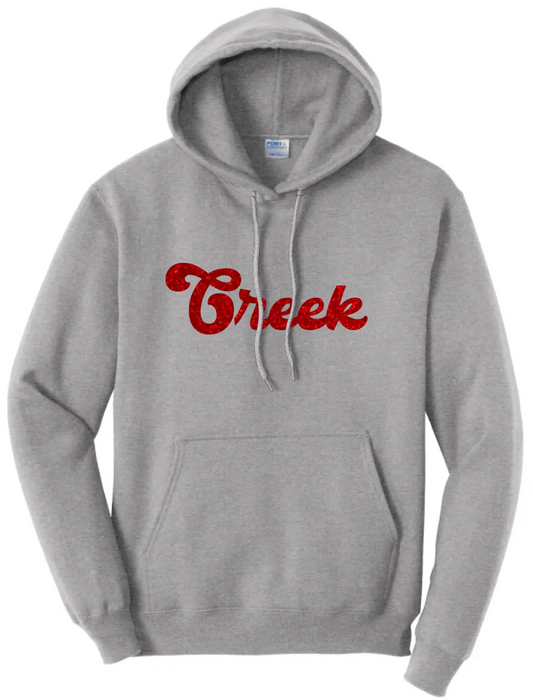 Indian Creek Glitter 01 Core Fleece Pullover Hooded Sweatshirt