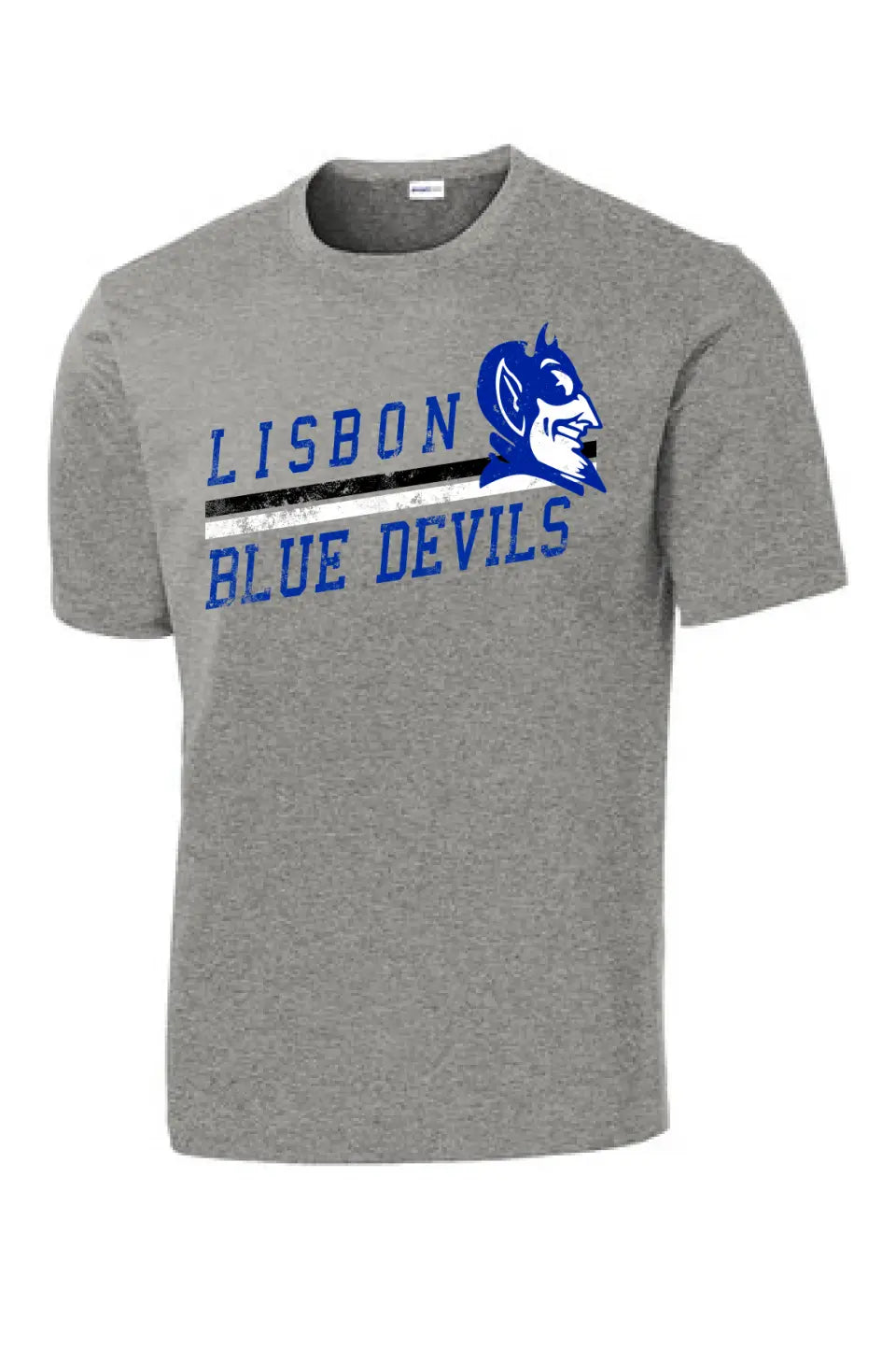 Lisbon Blue Devils Rising Distressed PosiCharge Competitor Tee