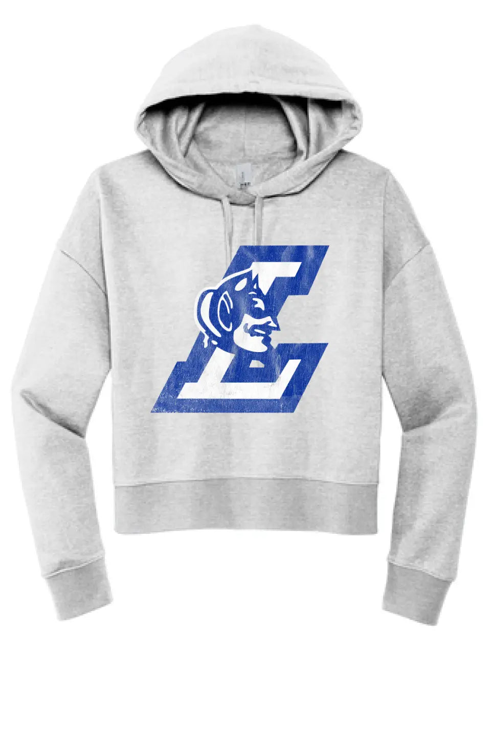 Lisbon Blue Devils Logo L Distressed Women's V.I.T. Fleece Hoodie