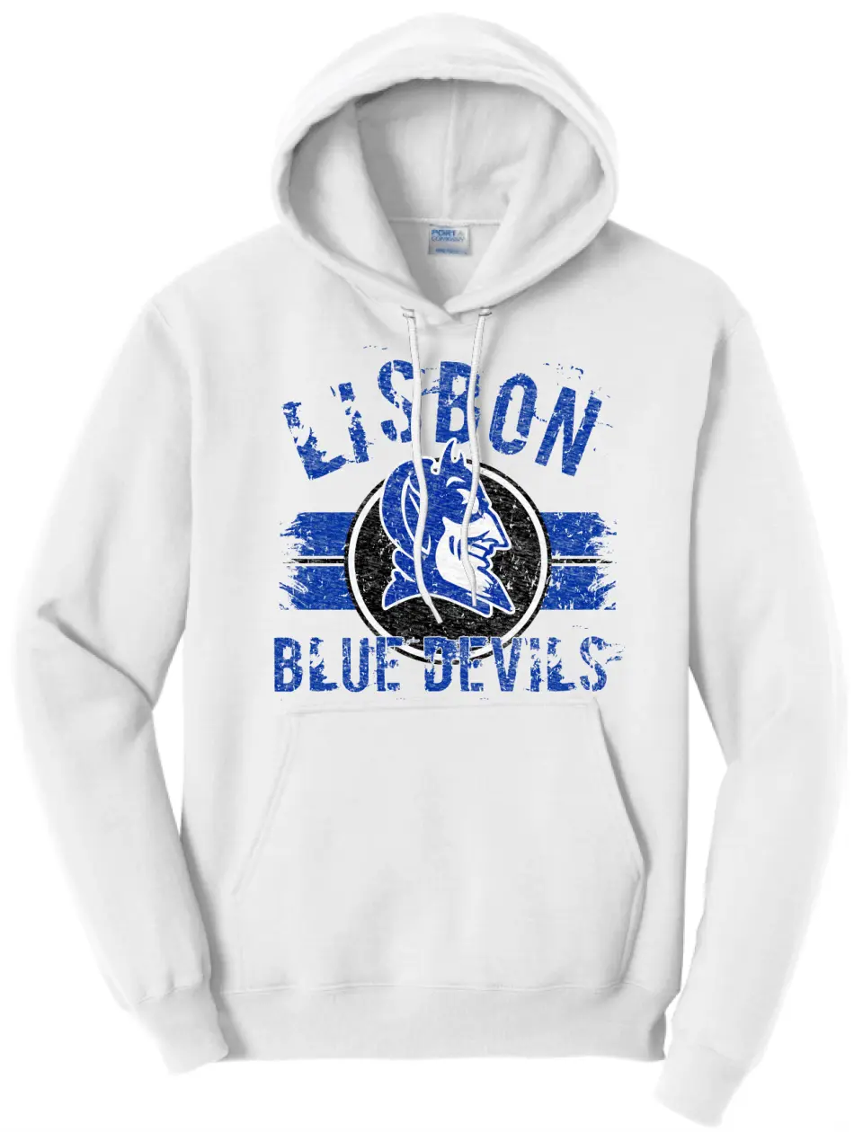 Lisbon Blue Devils Boycott Distressed Core Fleece Hoodie