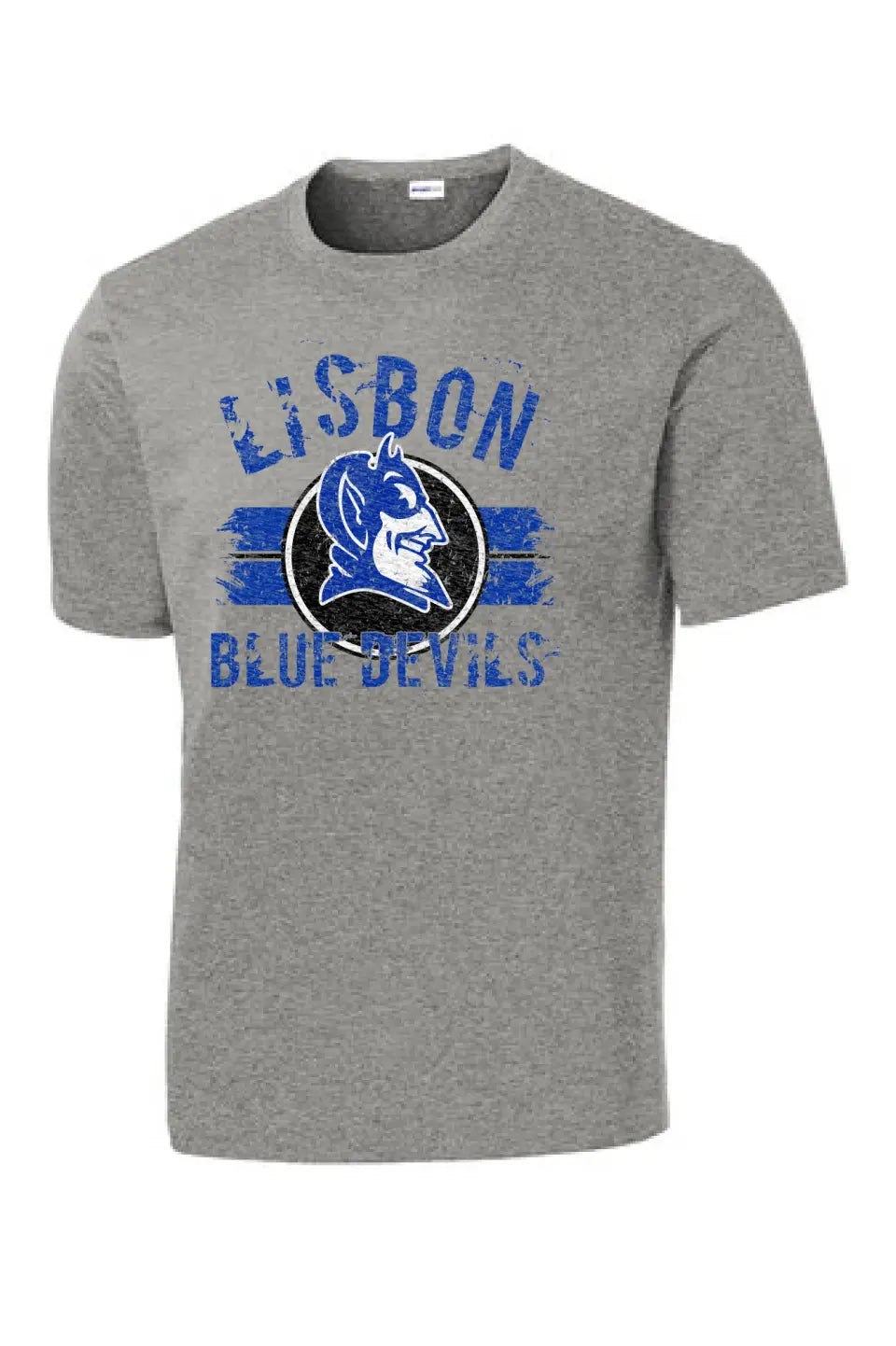 Lisbon Blue Devils Boycott Distressed PosiCharge Competitor Tee
