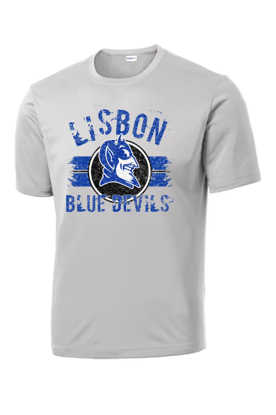 Lisbon Blue Devils Boycott Distressed PosiCharge Competitor Tee