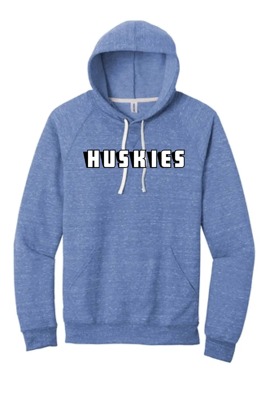Huskies Cards Jerzees Snow Heather French Terry Raglan Hoodie