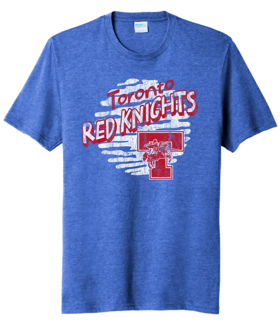 Toronto Distressed 2023-037 Stripe Tri-Blend Tee