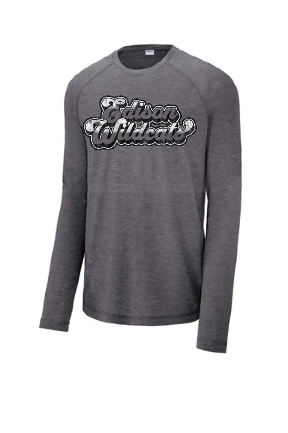 Edison Wildcats 2023-04 Long Sleeve Tri-Blend Wicking Raglan Tee