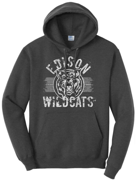 Edison Wildcats 2023-03 Distressed Core Fleece Hoodie