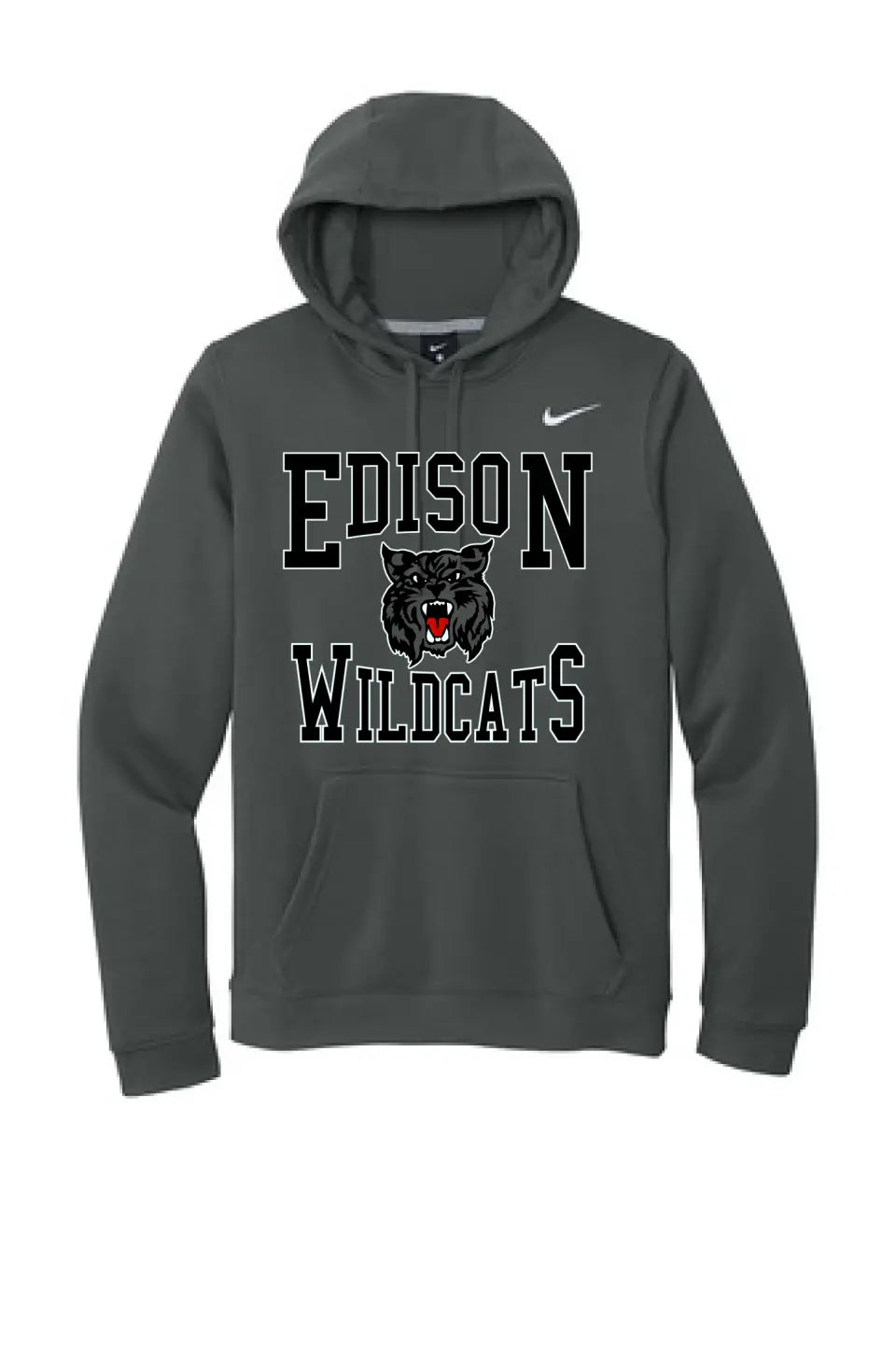 Edison Retro Wildcat Nike Club Fleece Pullover Hoodie