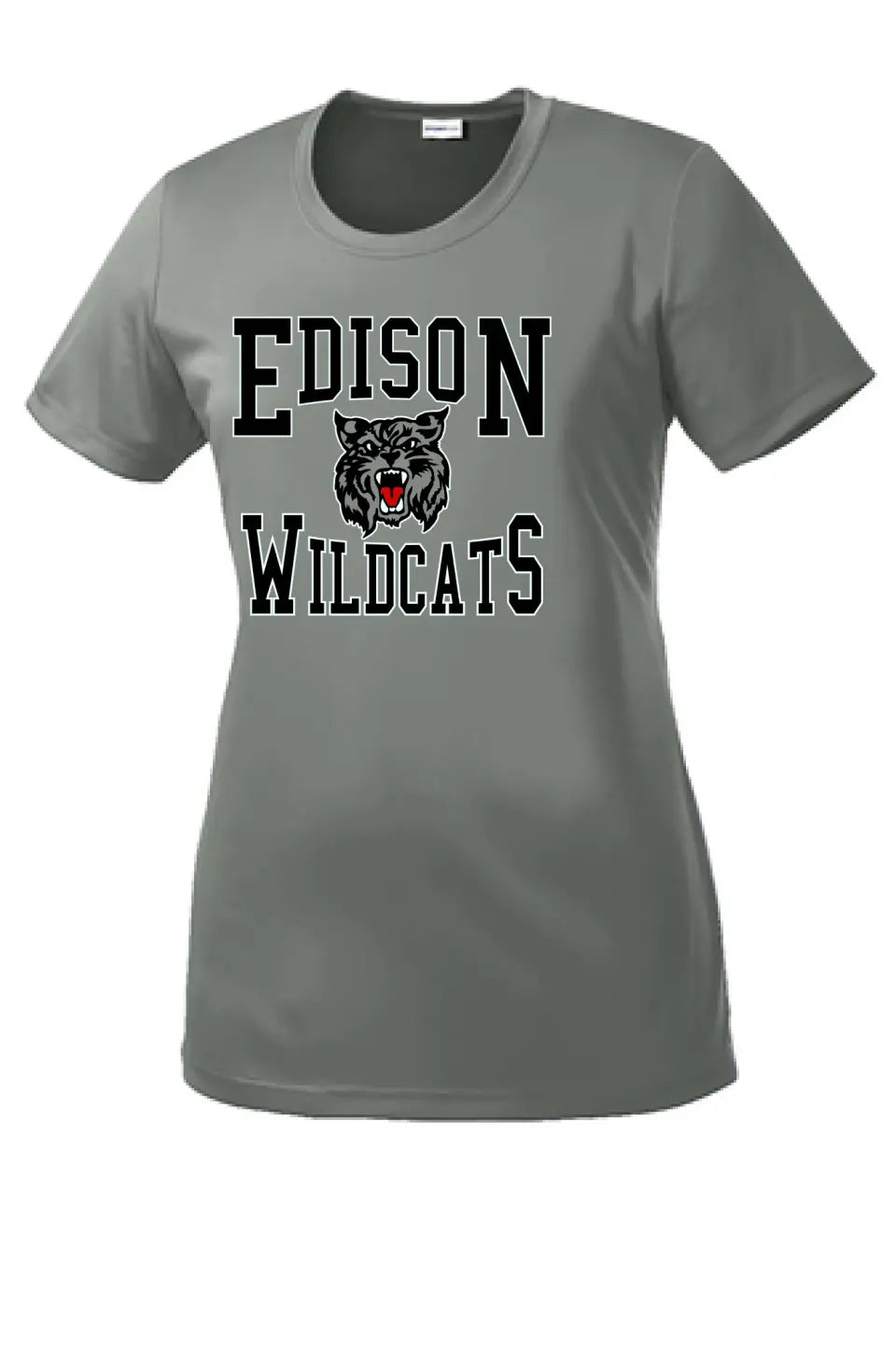 Edison Retro Wildcat Ladies Competitor Tee