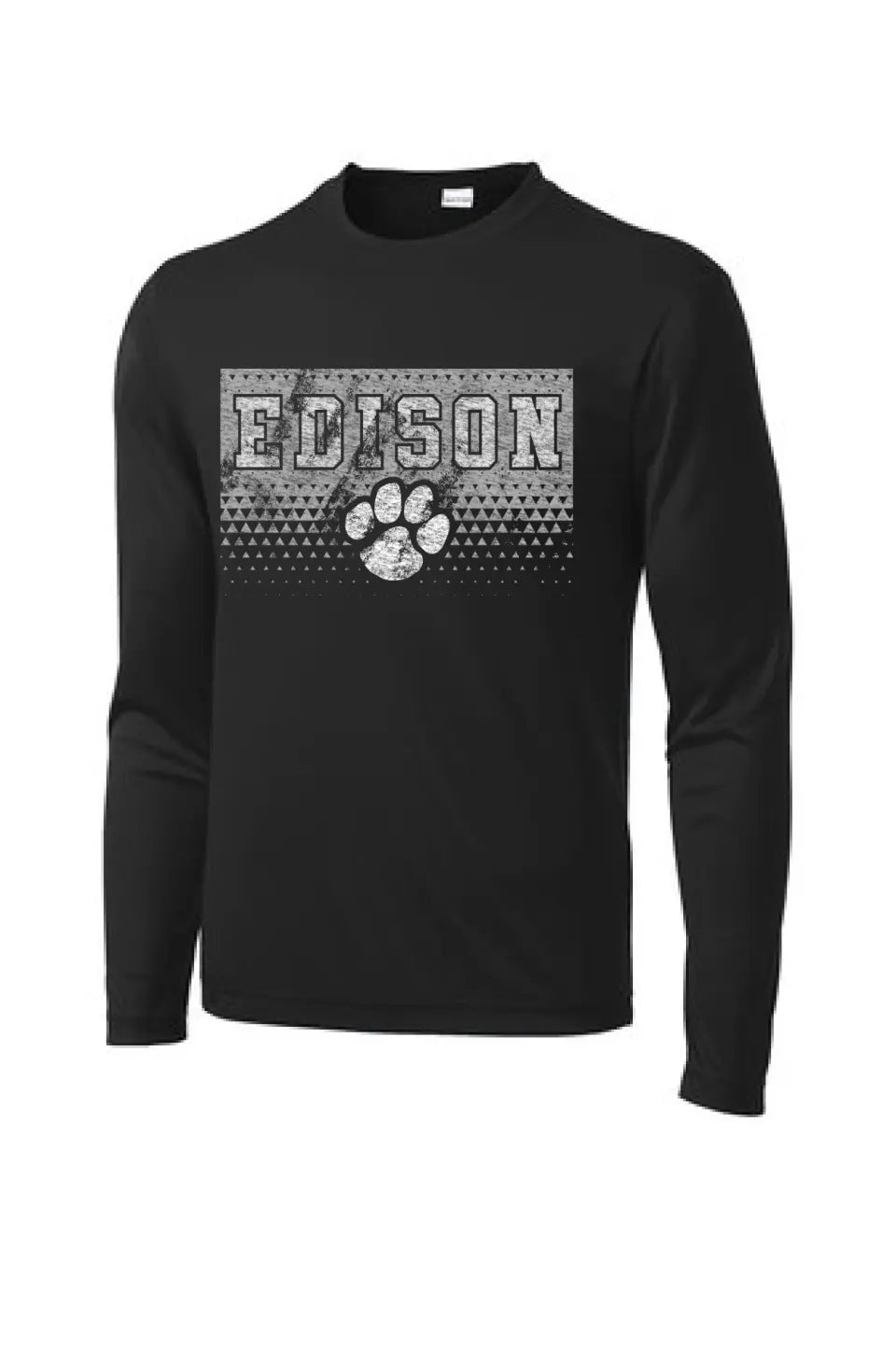 Edison Distressed Triangle PosiCharge Competitor Tee