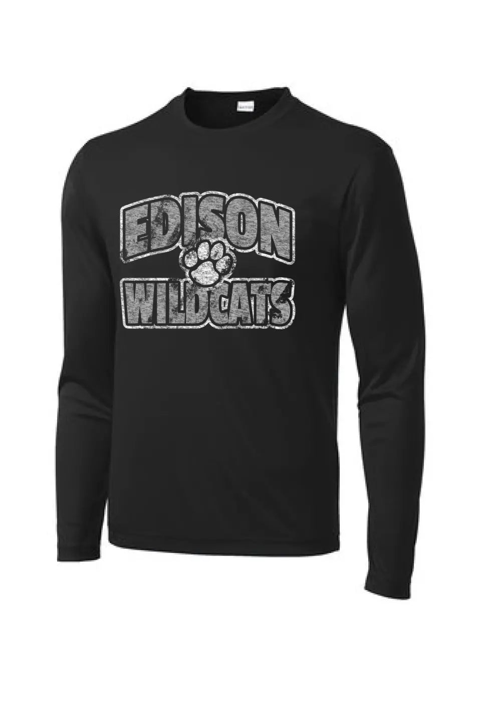 Edison Distressed Paw PosiCharge Competitor Tee