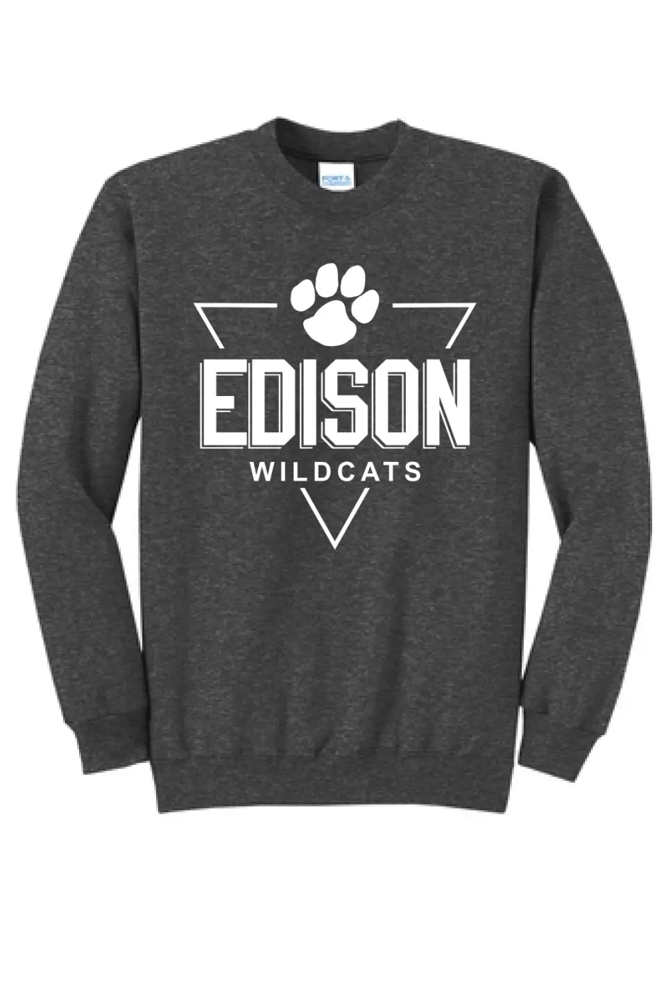 Edison Triangle Badge Core Fleece Crewneck Sweatshirt