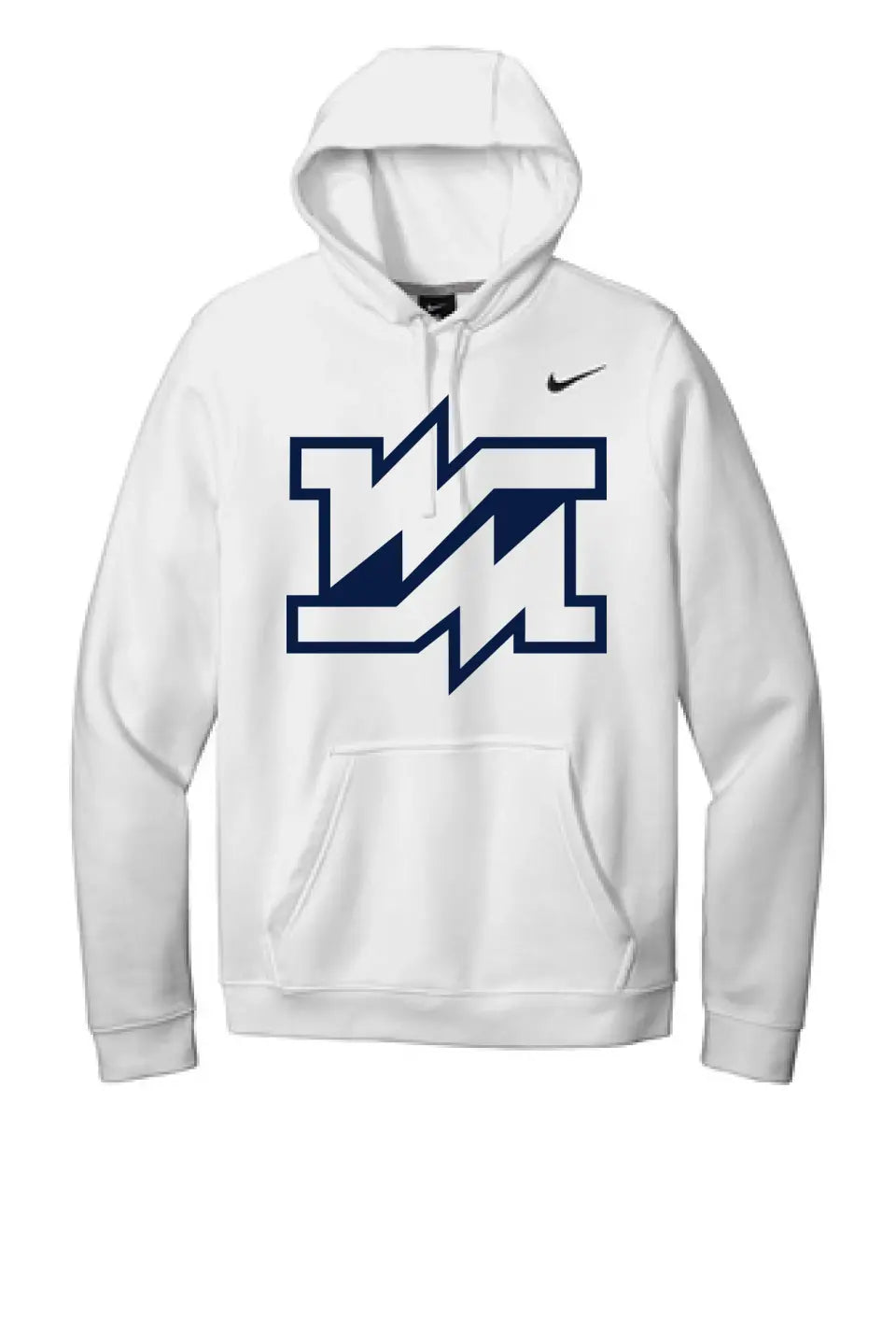 Weirton Madonna Logo Nike Club Fleece Pullover Hoodie