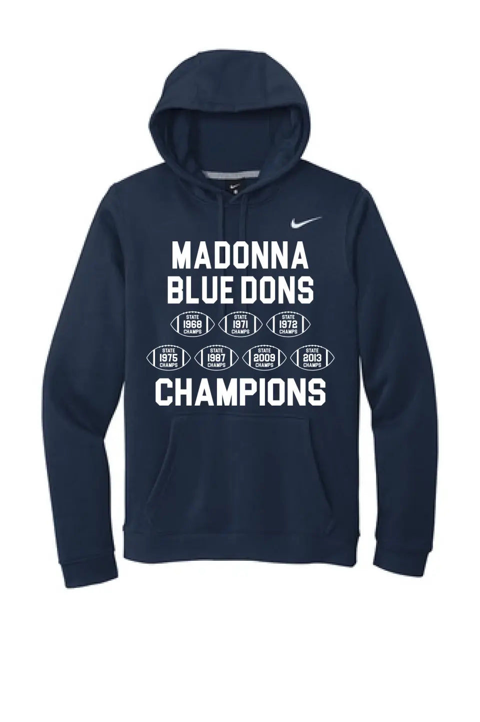 Weirton Madonna Champions Nike Club Fleece Pullover Hoodie