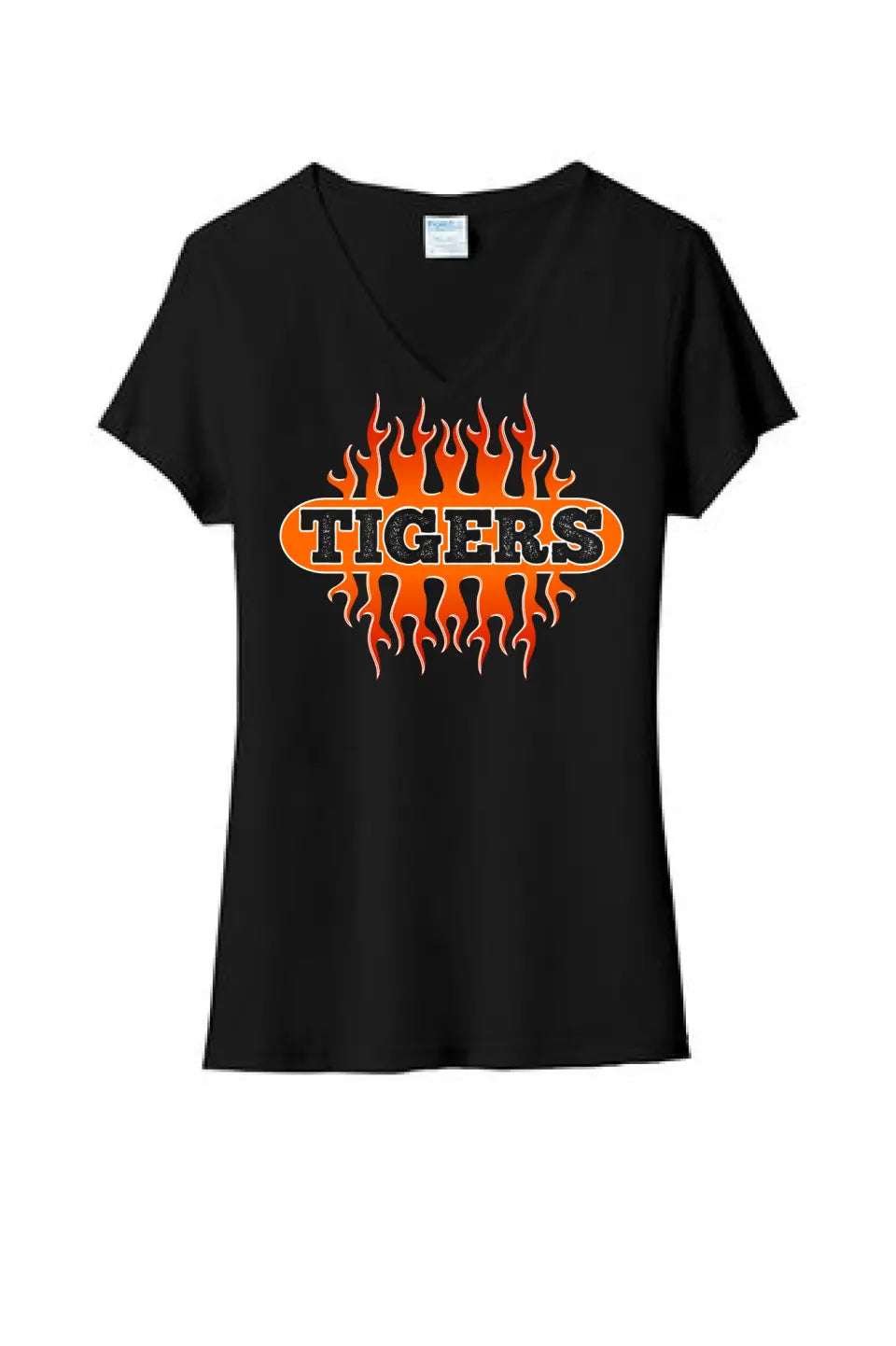 Shadyside Flames Ladies Tri-Blend V-Neck Tee