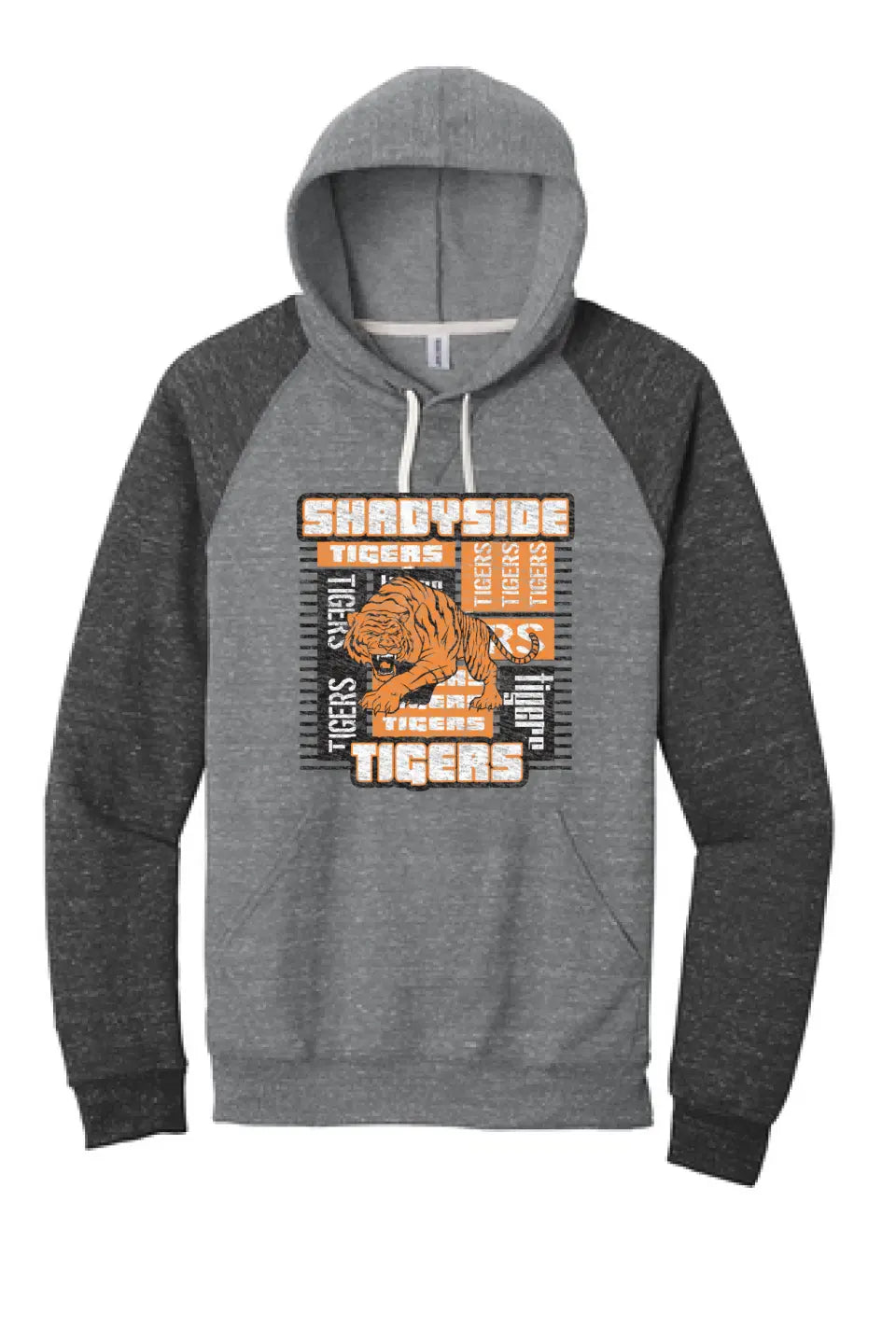 Shadyside 90s Jerzees Snow Heather French Terry Raglan Hoodie