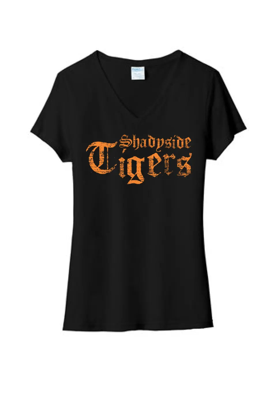 Shadyside Old English Ladies Tri-Blend V-Neck Tee