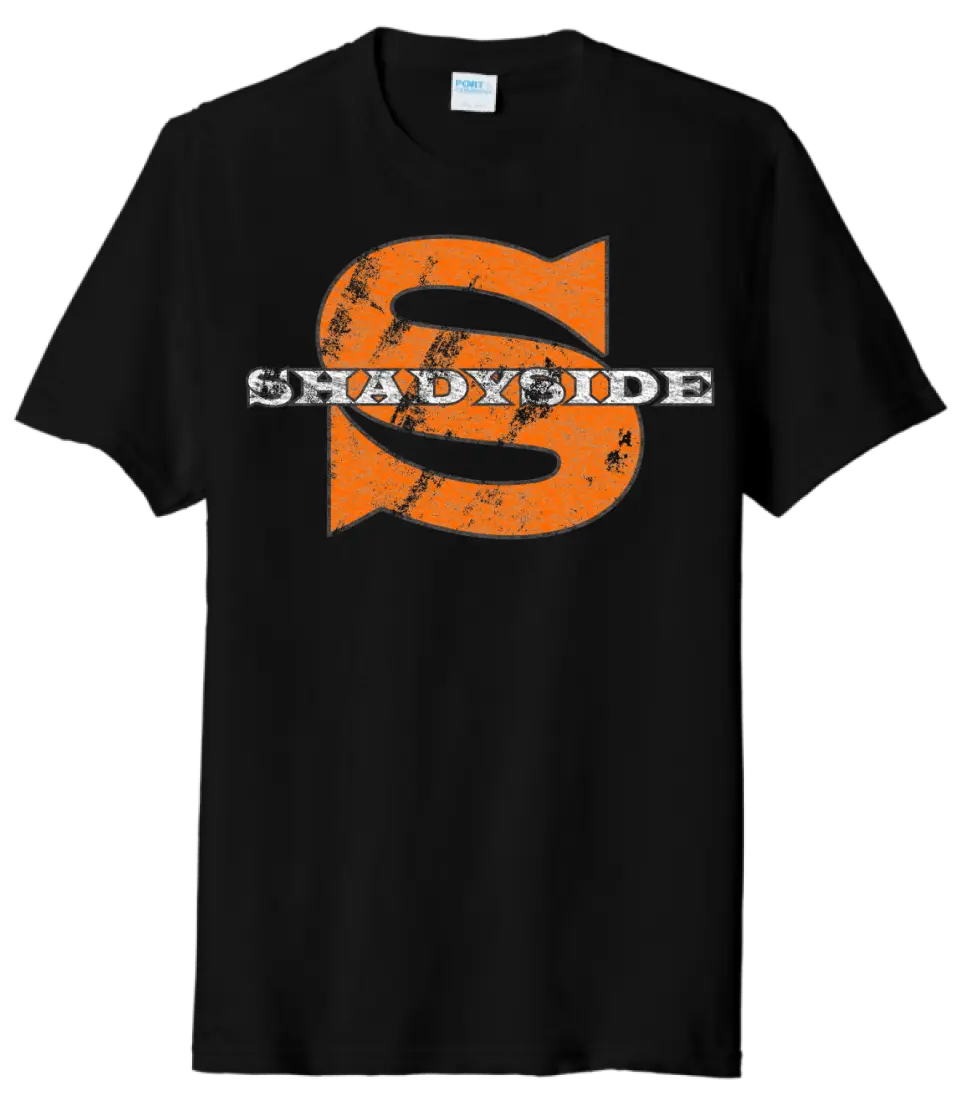 Shadyside Distressed Wide Latin Tri-Blend Tee