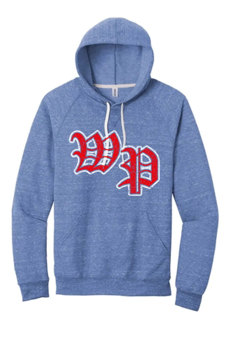 Wheeling Park WP Old English Jerzees Snow Heather French Terry Raglan Hoodie