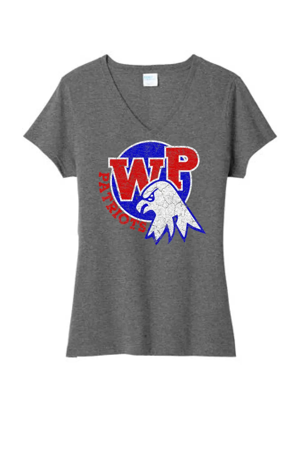 Wheeling Park Logo Ladies Tri-Blend V-Neck Tee