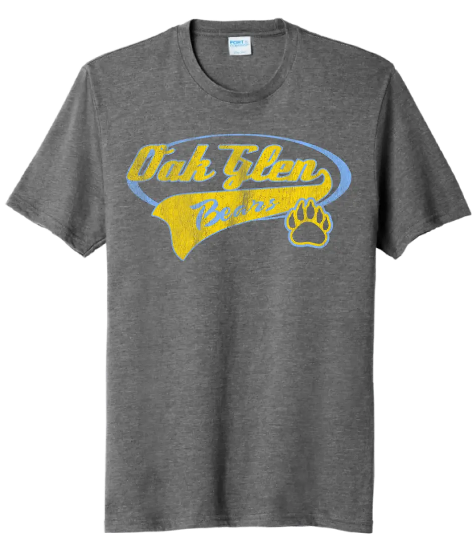 Oak Glen Distressed Tail Tri-Blend Tee