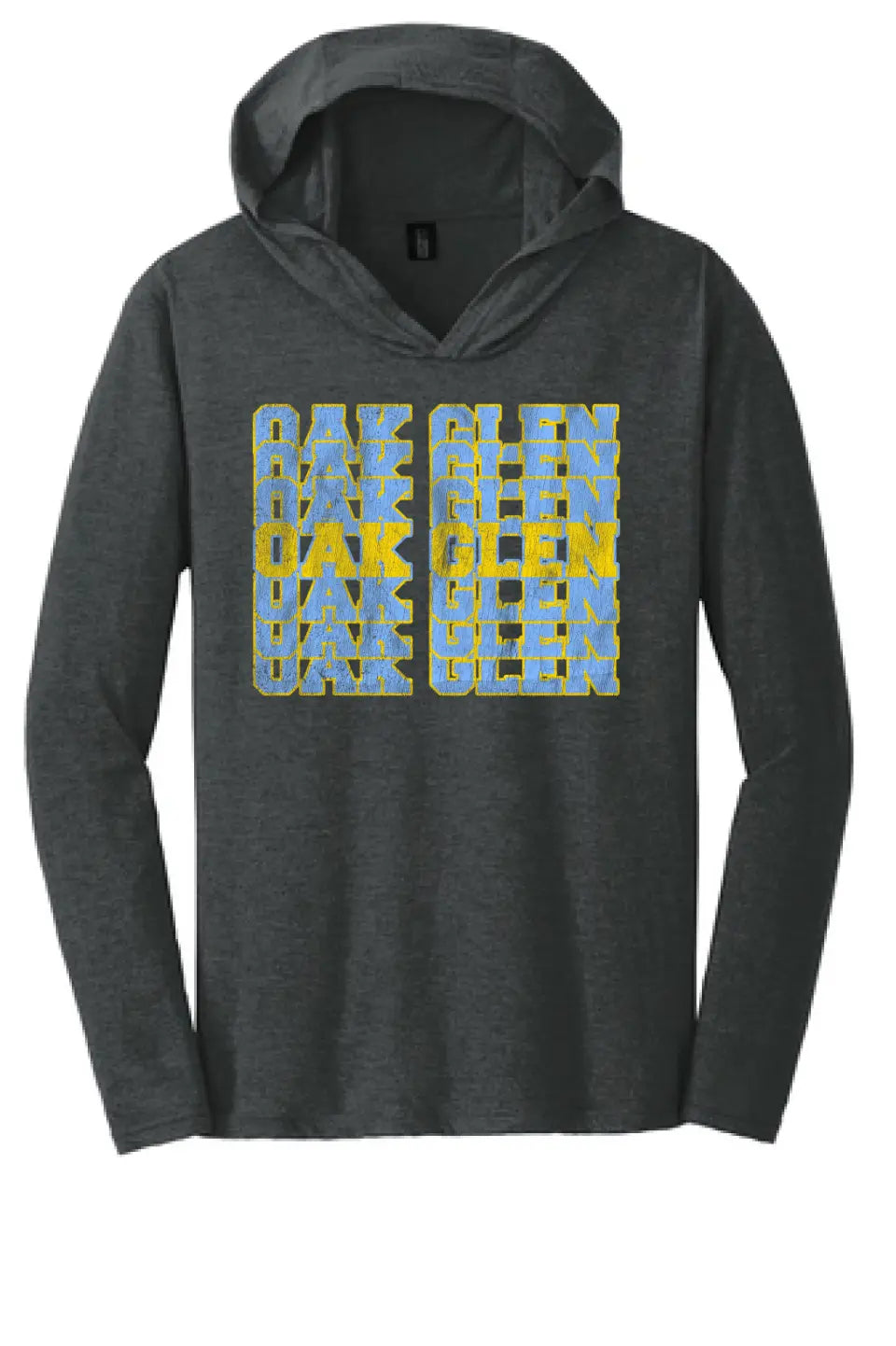 Oak Glen Distressed Repeating Perfect Tri-Long Sleeve Hoodie