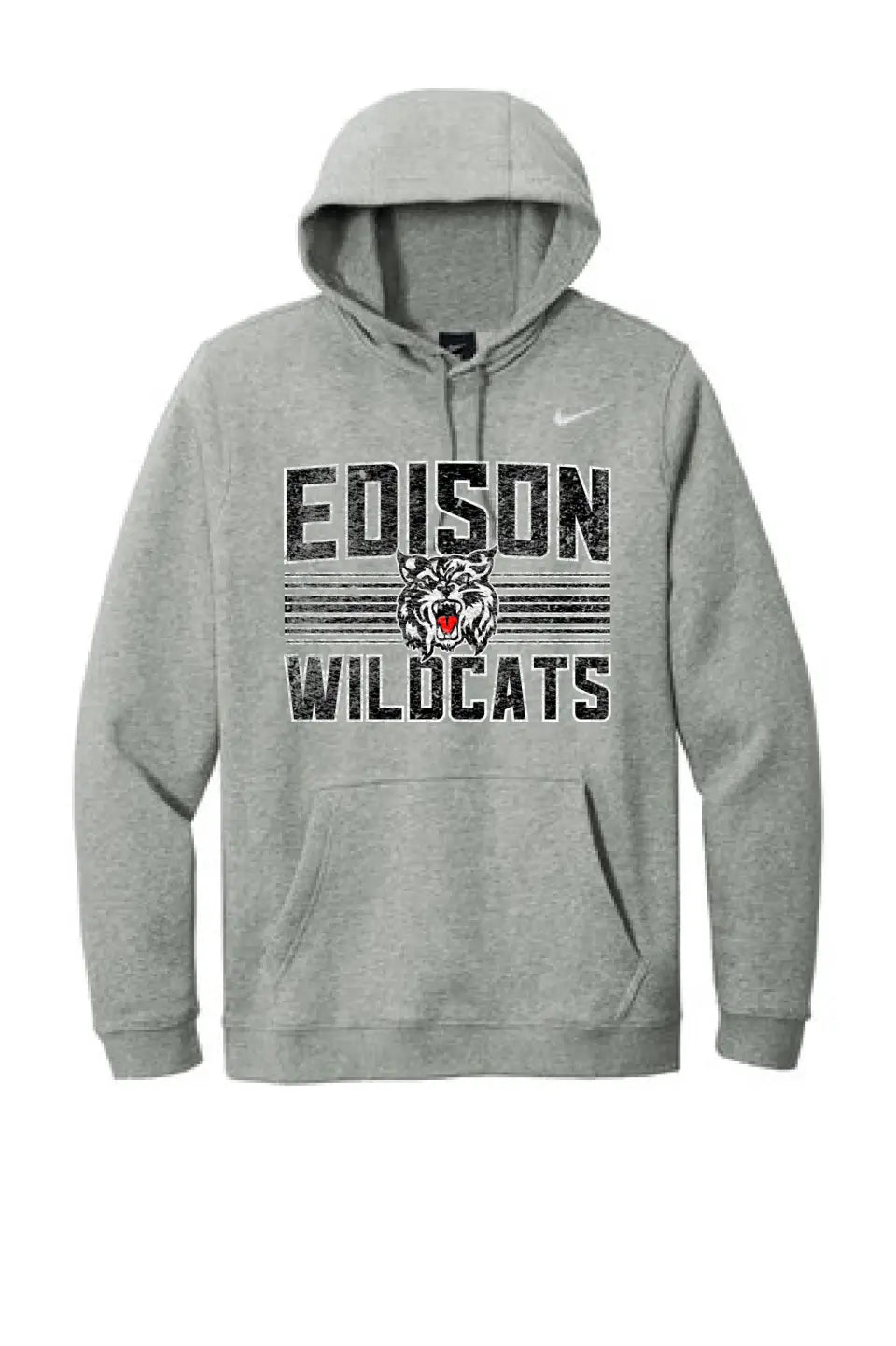 Edison Retro Edison Wildcat Nike Club Fleece Pullover Hoodie