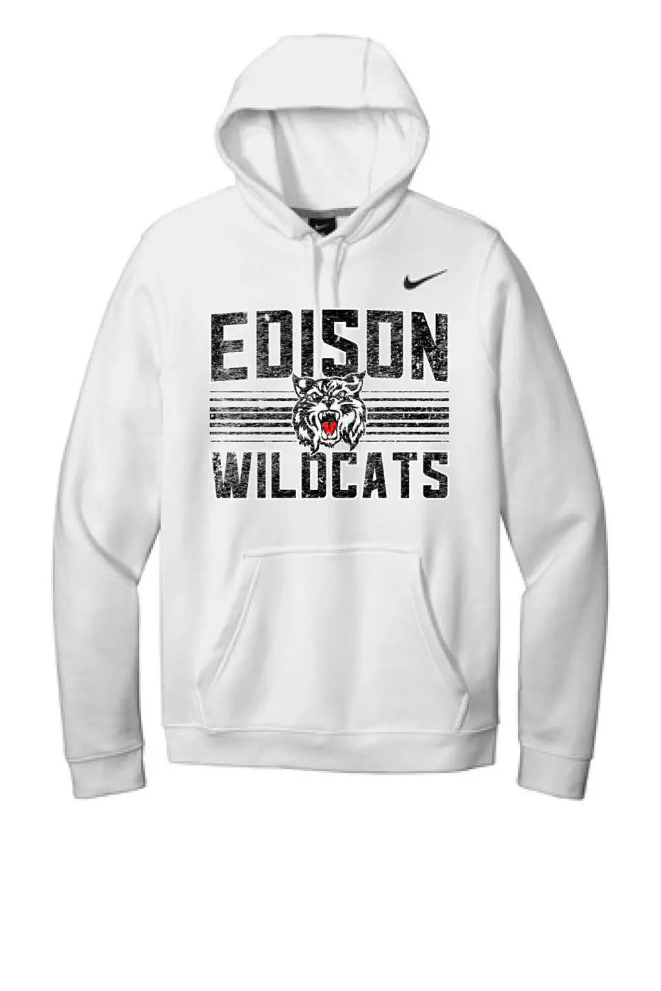 Edison Retro Edison Wildcat Nike Club Fleece Pullover Hoodie