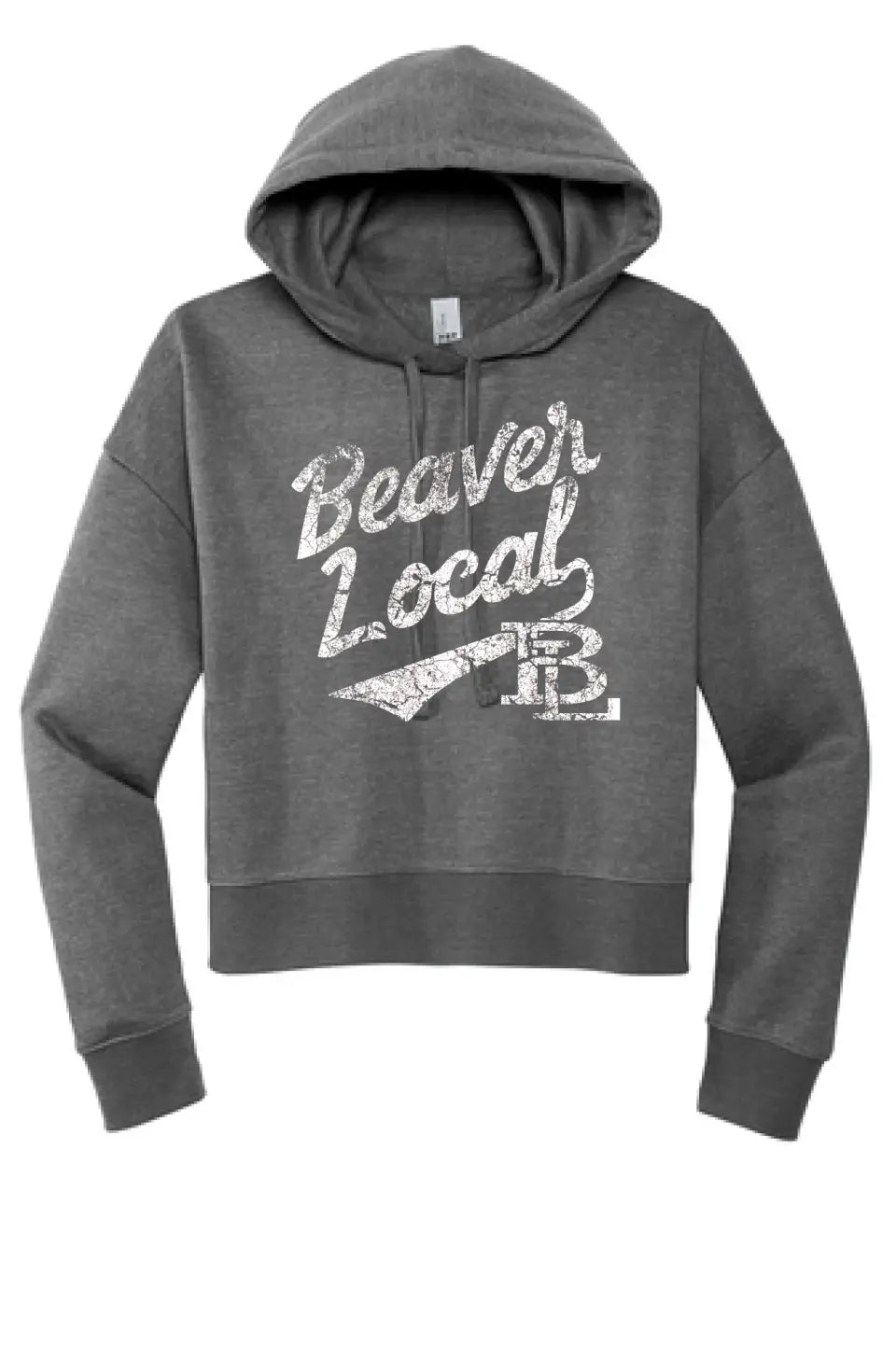 Beaver Local Script Distressed Women's V.I.T. Fleece Hoodie