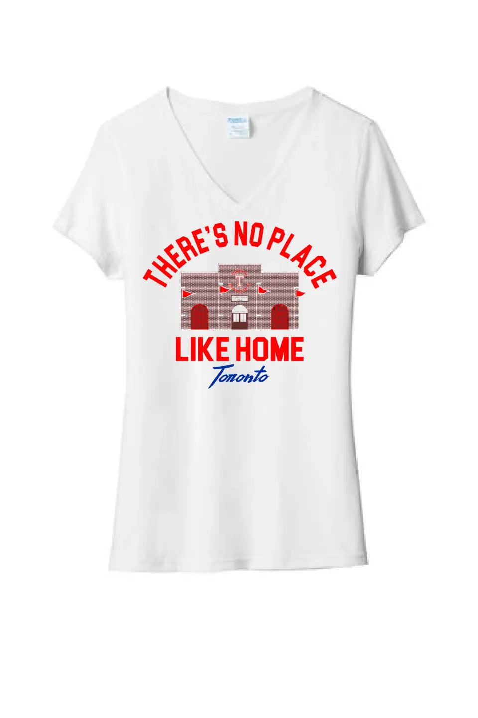 Toronto - There's No Place Like Home Ladies Tri-Blend V-Neck Tee