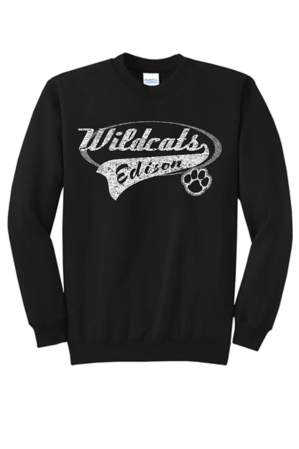 Edison Wildcats Tail Core Fleece Crewneck Sweatshirt