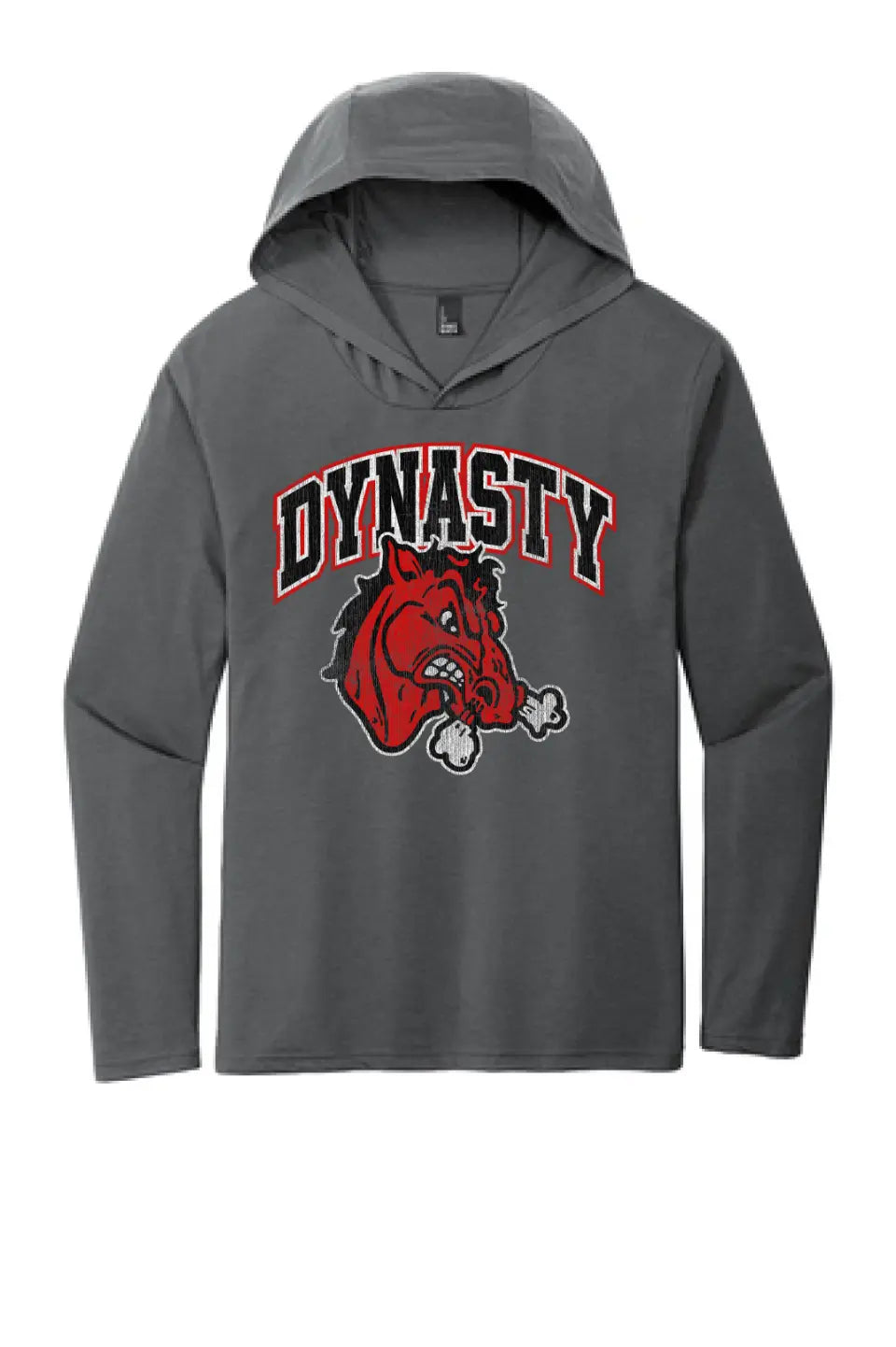 Steubenville Big Red Distressed Dynasty Perfect Tri-Long Sleeve Hoodie