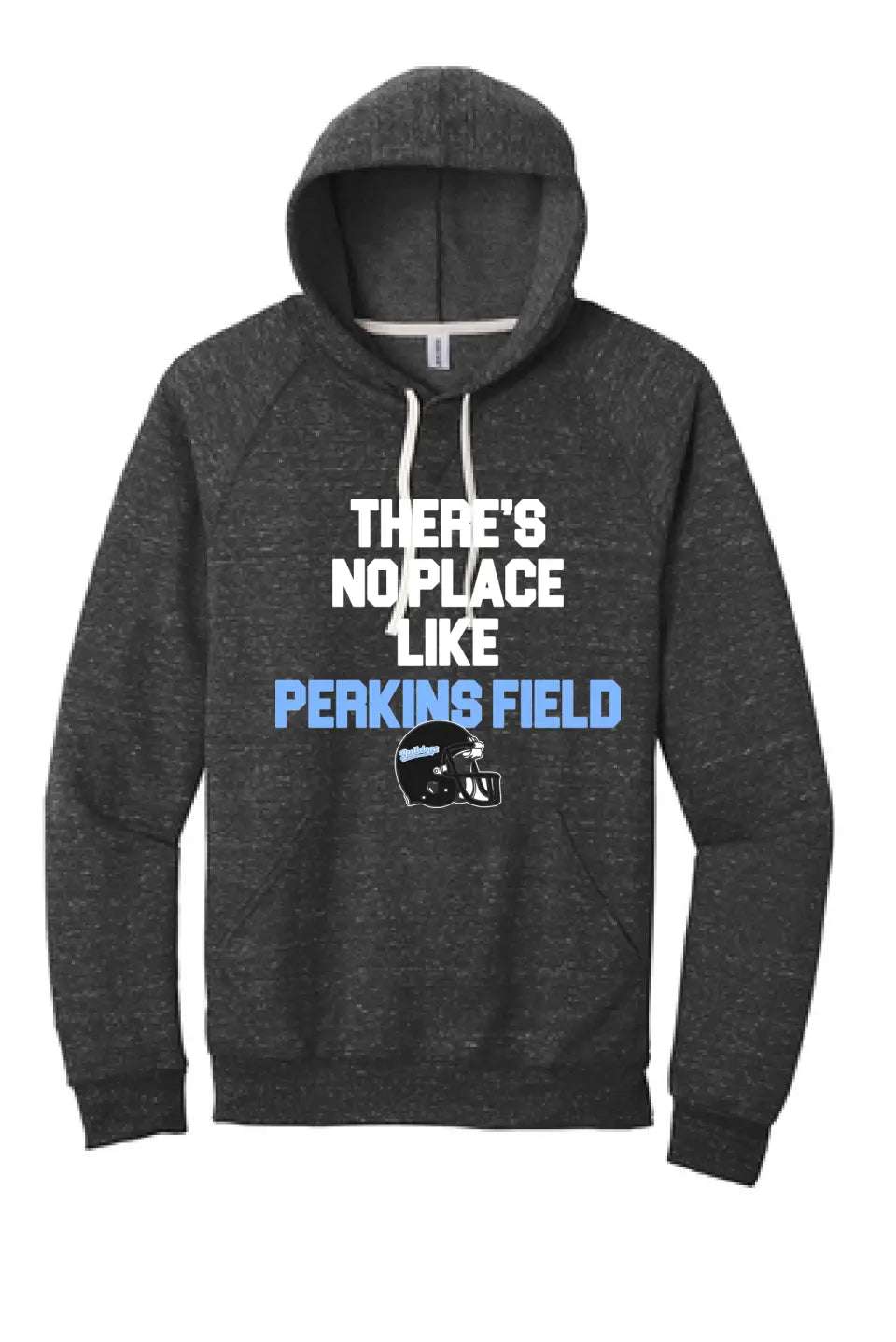 Bridgeport No Place Like Home Jerzees Snow Heather French Terry Raglan Hoodie