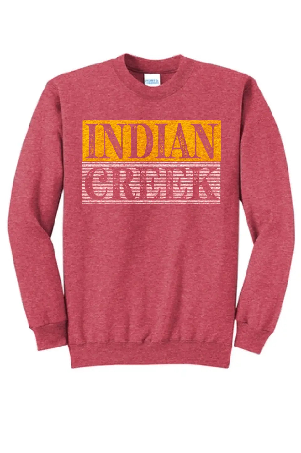Indian Creek Distressed Lines Core Fleece Crewneck Sweatshirt