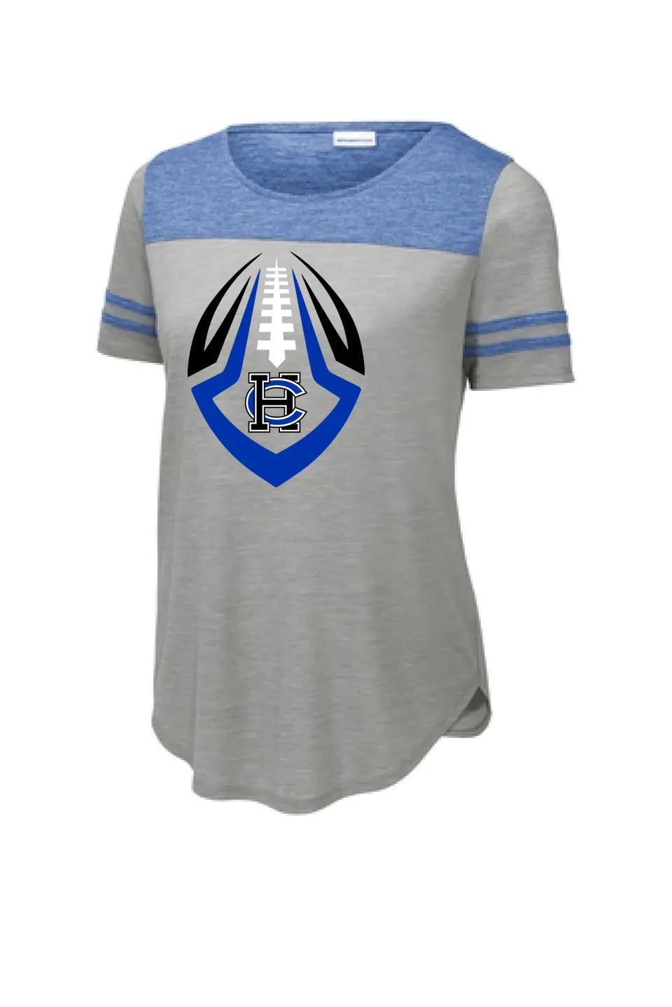 Harrison Central Football 2023 Design-10 Ladies PosiCharge Tri-Blend Wicking Fan Tee