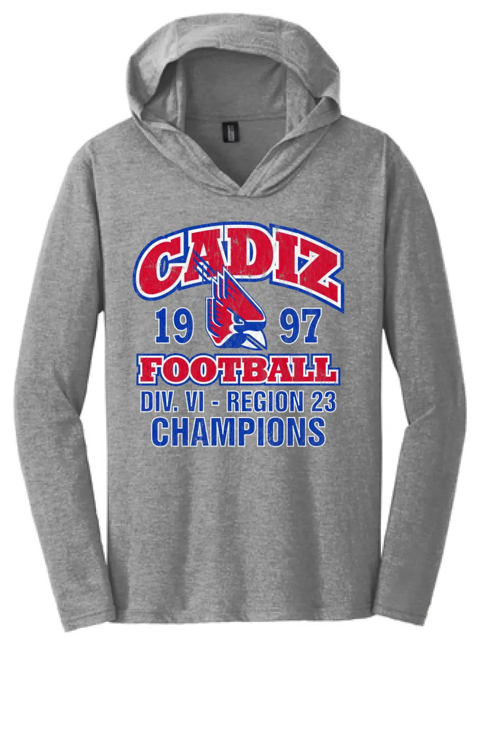 Cadiz Cardinals 1997 Football Region 23 Champs Perfect Tri Long Sleeve Hoodie