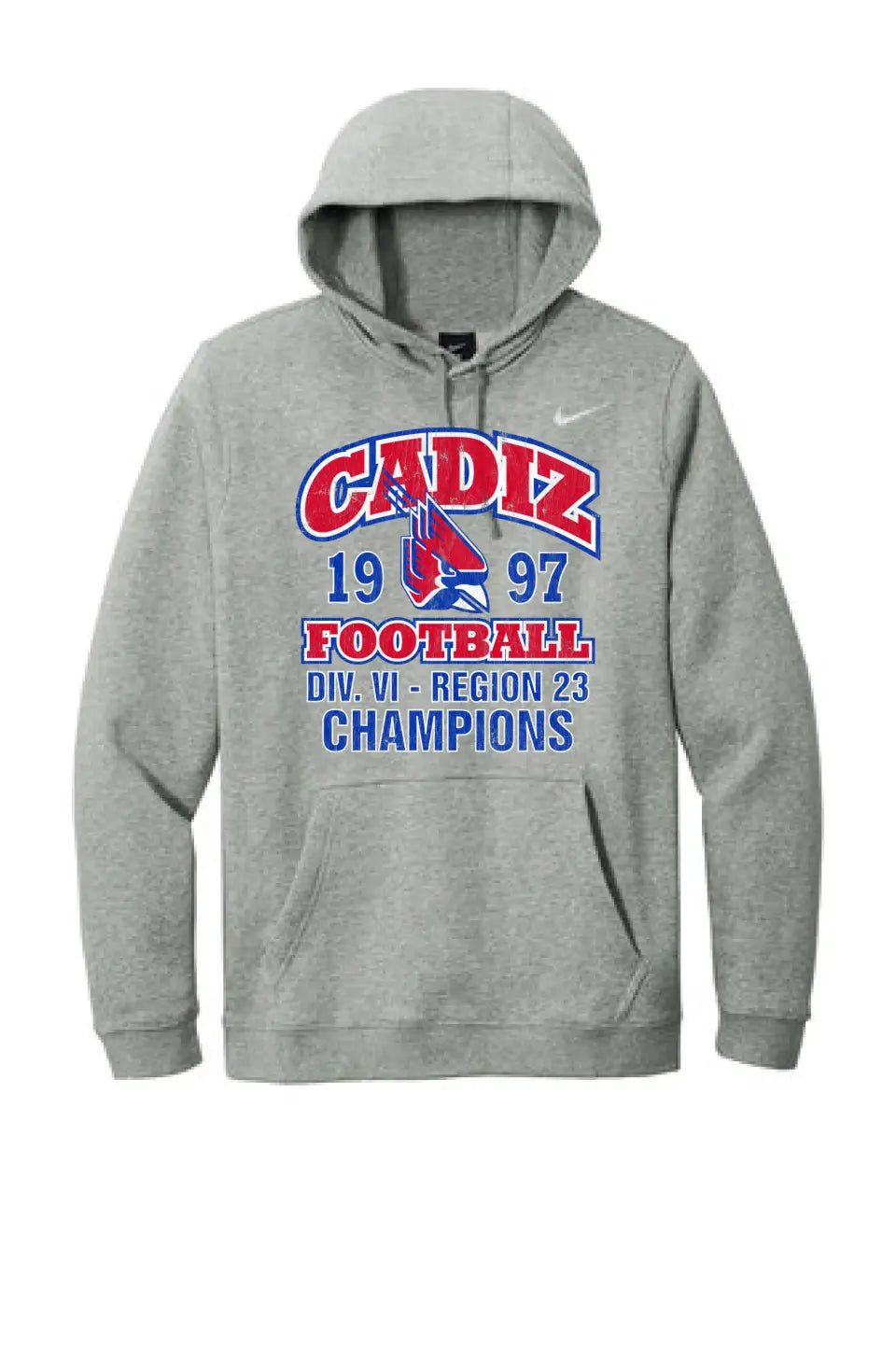Cadiz Cardinals 1997 Football Region 23 Champs Nike Club Fleece Pullover Hoodie