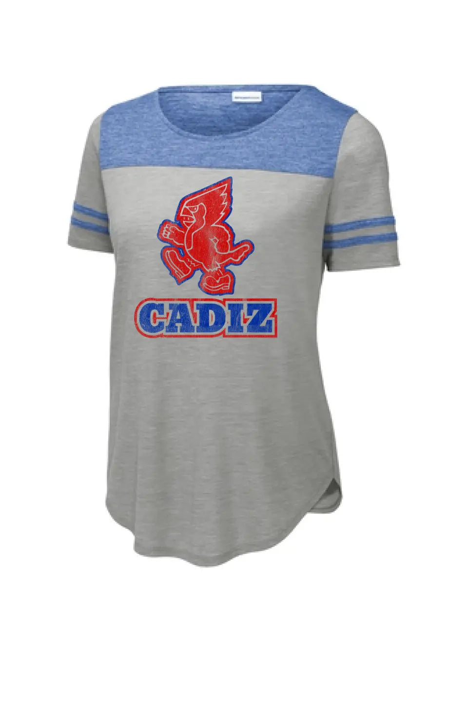 Cadiz Cardinals 1981 Ladies PosiCharge Tri-Blend Wicking Fan Tee