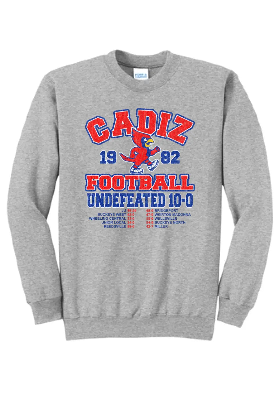 Cadiz Cardinals 1982 Football Core Fleece Crewneck Sweatshirt