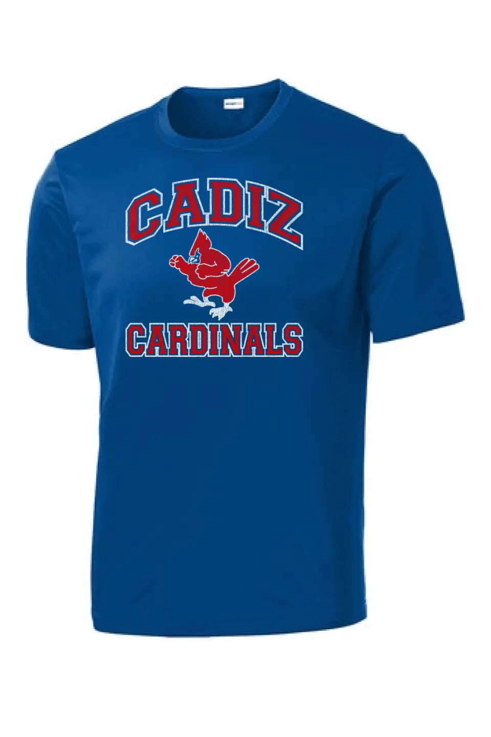 Cadiz Cardinals Vintage Fighting Distressed PosiCharge Competitor Tee