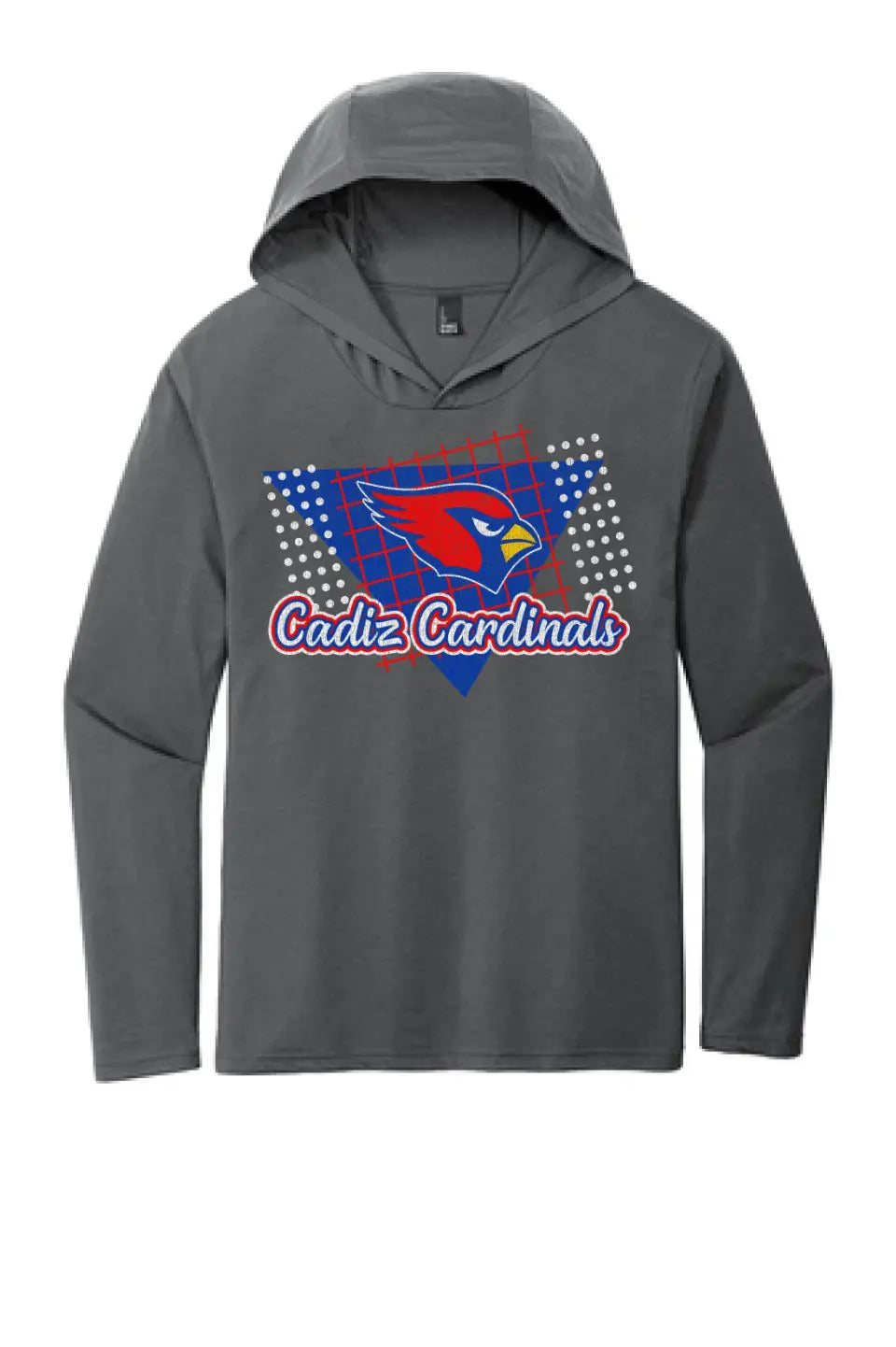 Cadiz Cardinals Distressed 80s Perfect Tri Long Sleeve Hoodie