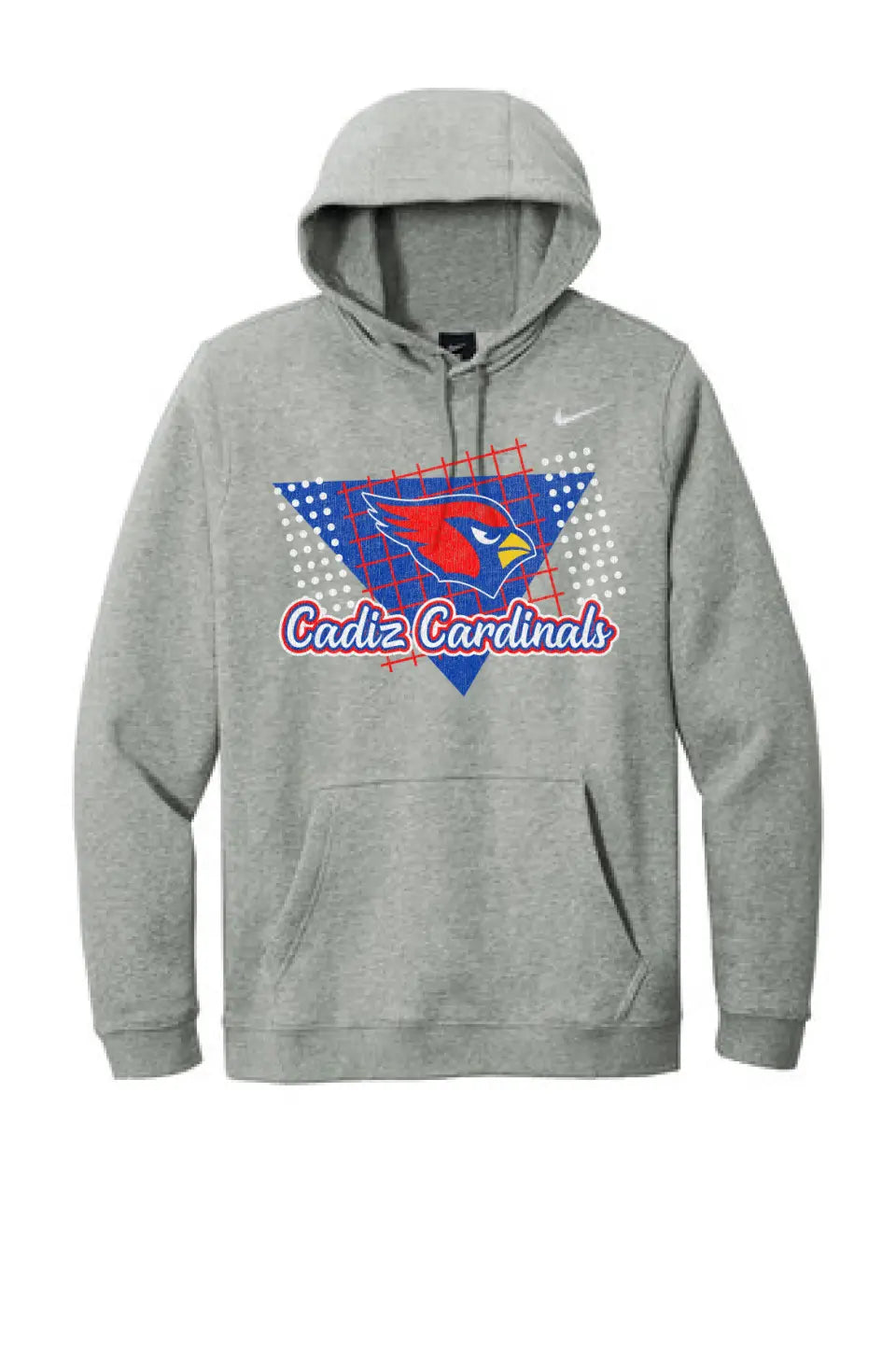 Cadiz Cardinals Distressed 80s Nike Club Fleece Pullover Hoodie