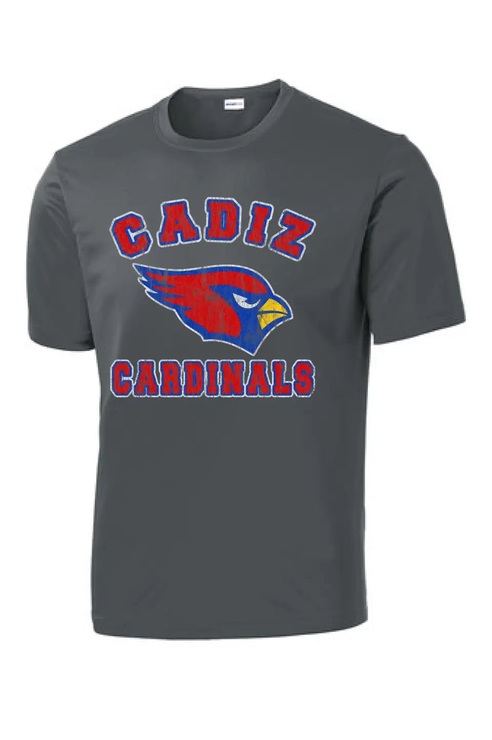 Cadiz Cardinals Fierce on Gray PosiCharge Competitor Tee