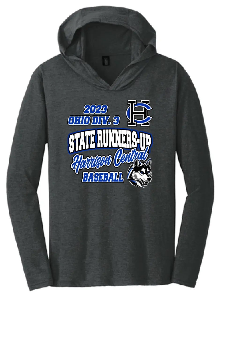 Harrison Central Baseball 2023 State Runners-Up Perfect Tri Long Sleeve Hoodie