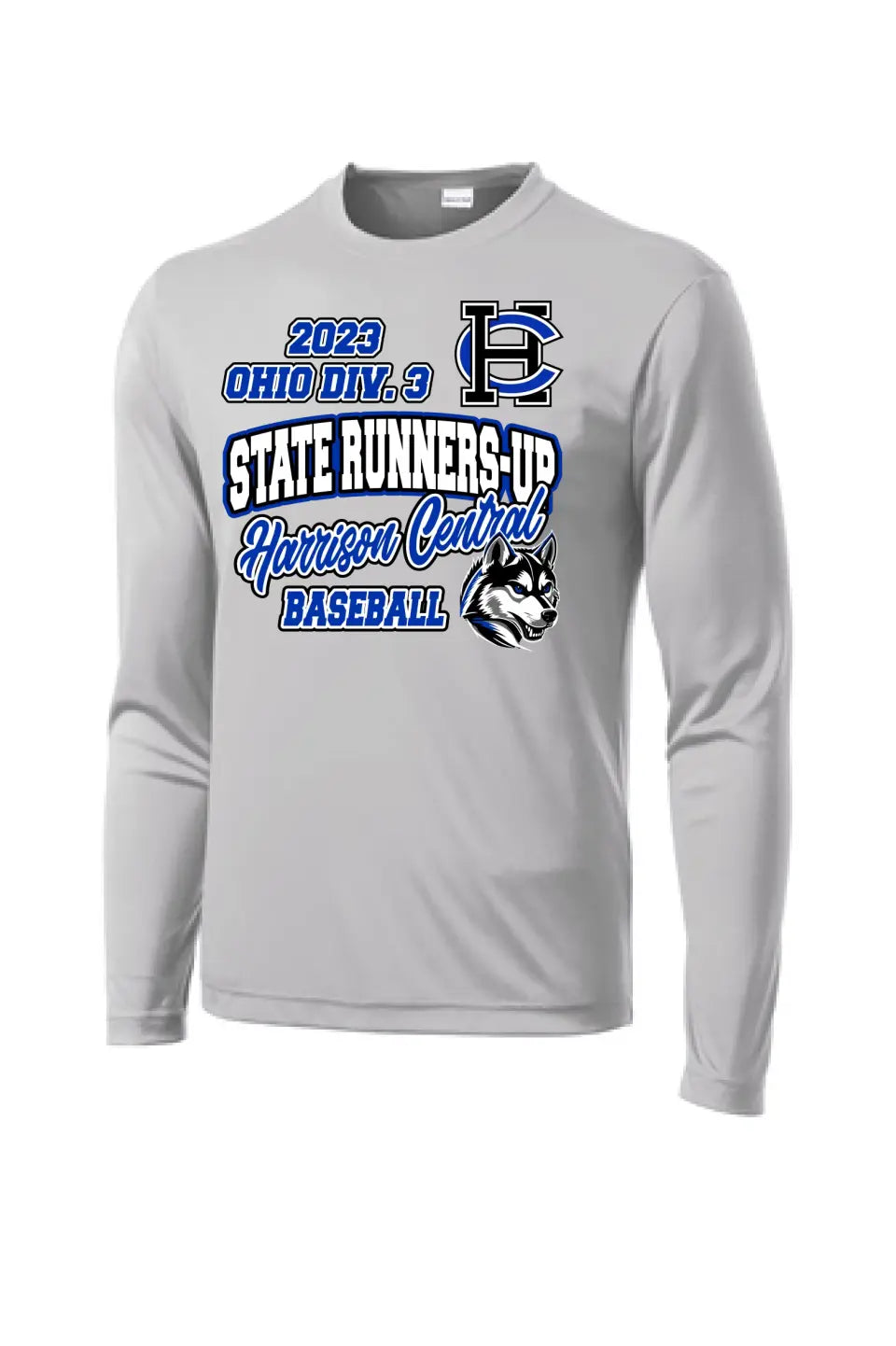 Harrison Central Baseball 2023 State Runners-Up Long Sleeve PosiCharge Competitor Tee